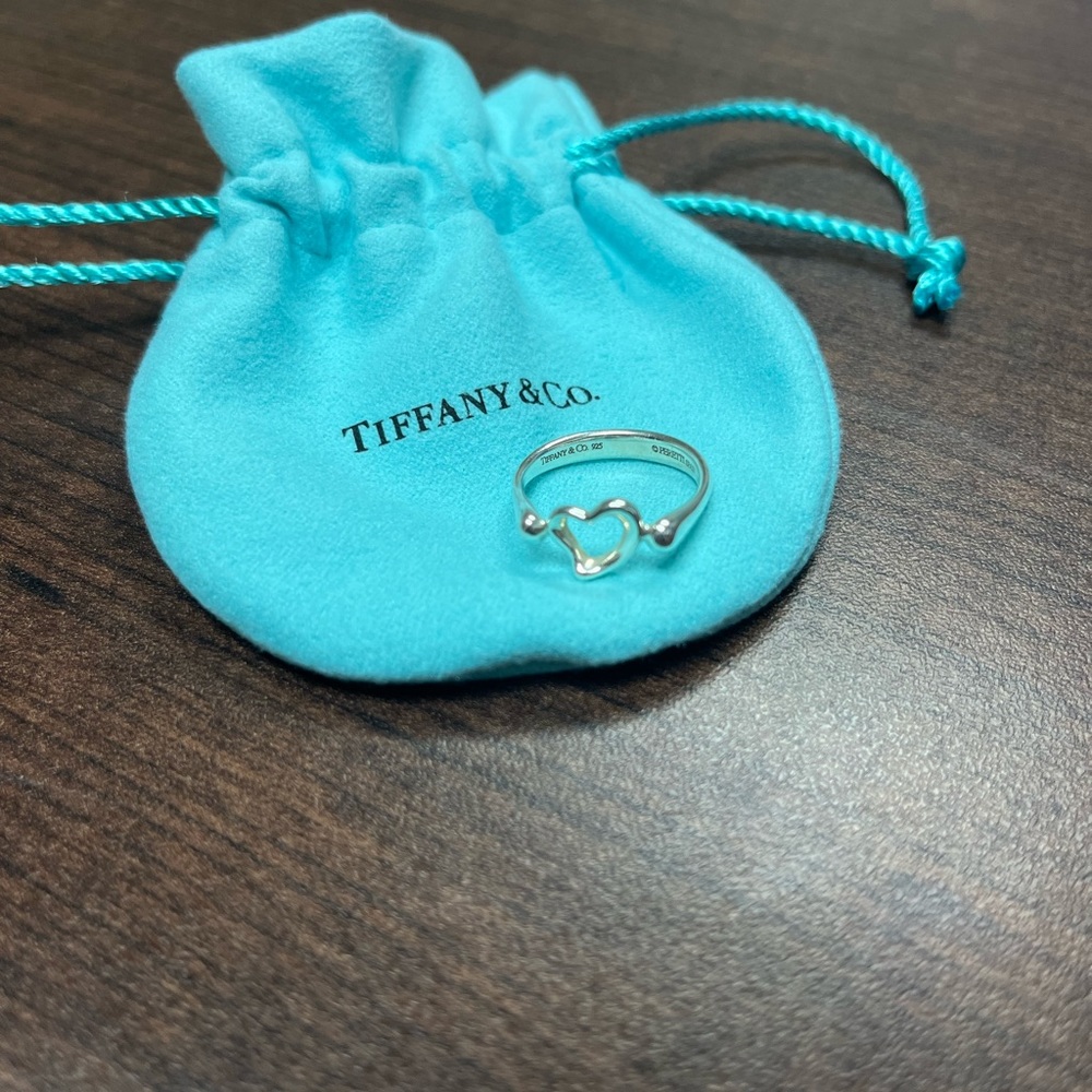 SOLD Tiffany & Co. Open Heart Sterling Silver Ring